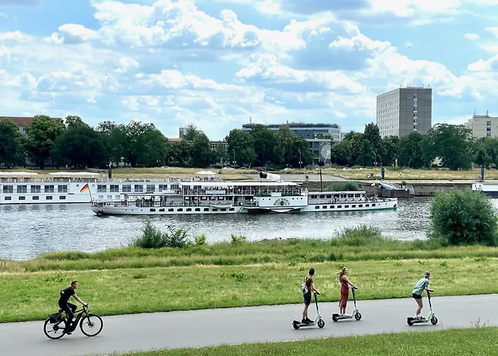 Premium Penthouse W46 - Elbnah, Hochwertig Mit Parkplatz! 公寓 德累斯顿